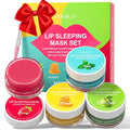 Lip Mask Set, 4PCS Lip Sleeping Mask Overnight Treatment Lip Care, Moisturize & Nourish Lip Butter Balm for Very Dry Lips, Cracked Dry Lips, Daily Lip Care Lip Treatment,12g*4
