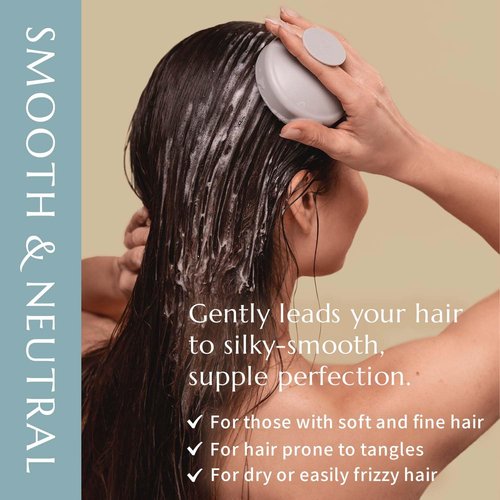 LIKOA Smooth & Neutral Shampoo - Vegan & Halal Botanical Care for Fine, Dry Hair | 500mL, White Floral Scent