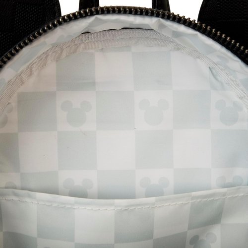 Loungefly Mickey Mouse Mini Backpack - Stylish Checkered Texture Design for Everyday Use