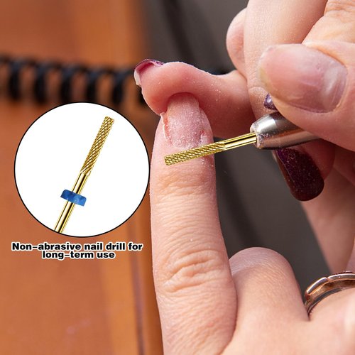 2Pcs Nail Drill Bits, Carbide Drill Bits Remover Cuticle Bit for Nail Drill Cleans Dead Nail Supplies, Drill Bits Nail Tech Suitable for Electric Nail File Nail Bits Cuticle Drill Bits for Nails