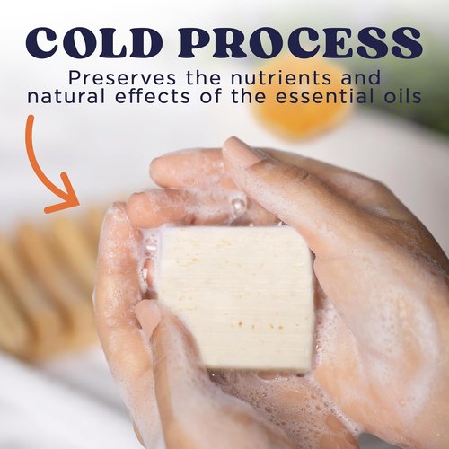 Mr. Tropical Cedar Citrus Soap Bar - Handmade Natural Soap with Organic Ingredients, 5.5 Oz