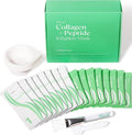 Ebanel Collagen Peptides Wash-Off Face Mask Set, 8 Pack Instant Skin Tightening and Lifting Masks, Brightening Face Mask with Niacinamide, Glutathione, Hyaluronic Acid, Vitamin C, Cica, B5, Albumen
