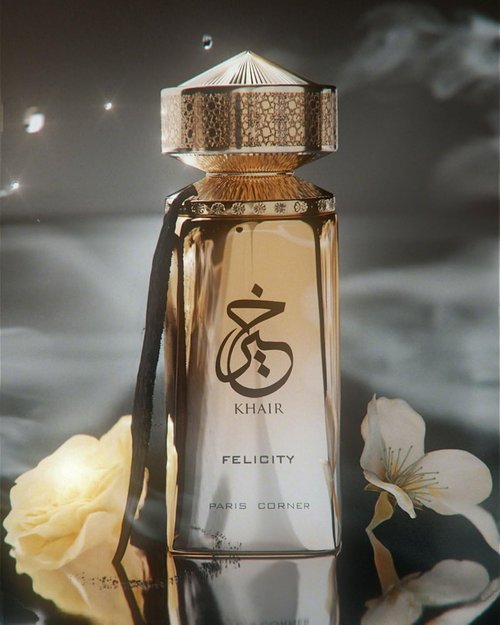 Paris Corner Khair Felicity Perfume - 3.4 fl oz | Joyful Unisex Fragrance with Champagne, Cassis, Rose, Vanilla, Musk