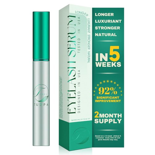 Skiennix Eyelash Growth Serum - Enhance Length, Density & Strength | Vegan & Cruelty-Free, 3mL (2-Month Supply)