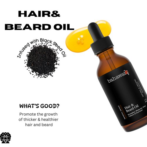 BAHAWAT Beard Oil -Premium Beard Oil Conditioner & Softener - Tobacco Oud scent- Eliminates Beard Itch, Promote a Healthy, Full Beard, Natural Ingredients, 2 ounce.