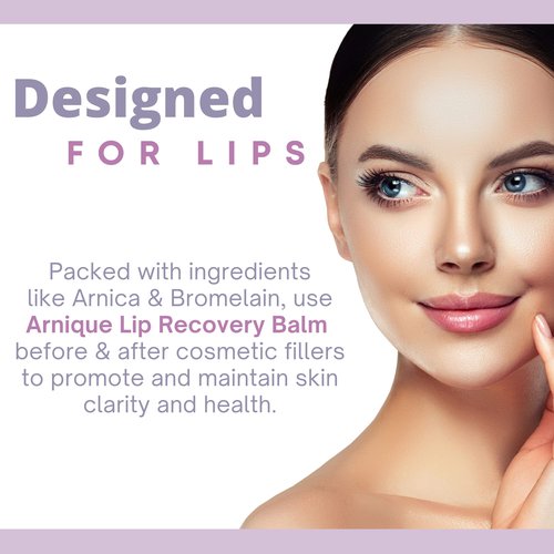 Arnique Arnica Lip Balm – Lip Filler Aftercare Balm with Arnica Montana and Bromelain, Soothing Topical Masque for Lip Flip, Injections, and Cosmetic Treatments