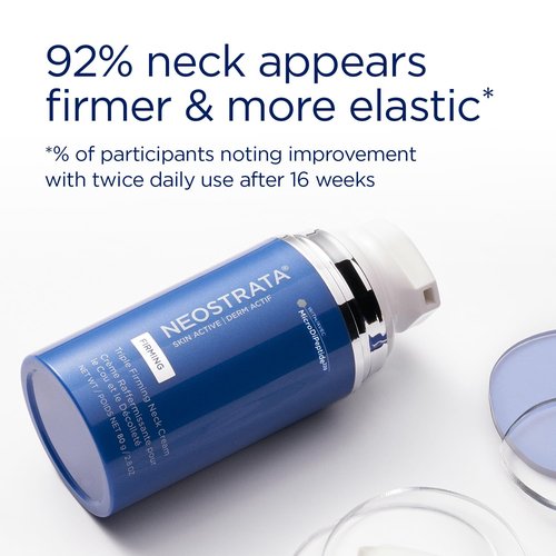 NEOSTRATA Triple Firming Neck Cream - Rejuvenate Décolletage with MicroDiPeptide229® & Bakuchiol | Fragrance-Free, 80g (Pack of 2)