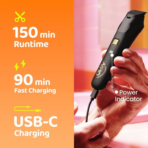 OLOV LITE Electric Beard Trimmer for Men,Nose Hair Trimmer & Men's Electric Razor 10-in-1 Grooming Kit Cordless Shaver Gift-Ready for Men(Black)