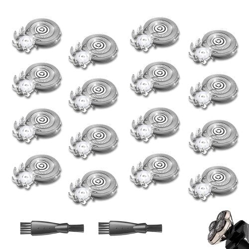 16 PACKS Head Shaver Replacement Heads Compatible with Skull Shaver Pitbull Gold PRO, Pitbull Silver PRO, Palm, Pitbull Platinum PRO, Sk-ull Shaver Pitbull Gold PRO Shaver Replacement Blade