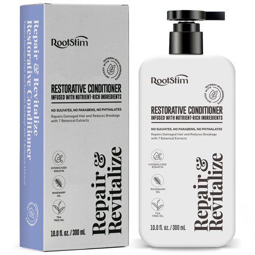 RootStim Rosemary Conditioner - Volumizing Hair Growth Treatment with Saw Palmetto & Keratin | 10 fl oz