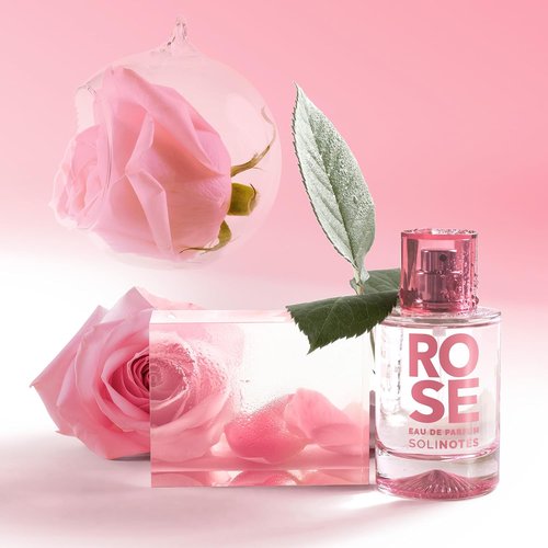 Solinotes Rose Perfume - Delicate Floral Eau De Parfum for Women, 1.7 Fl Oz | Vegan & Cruelty-Free