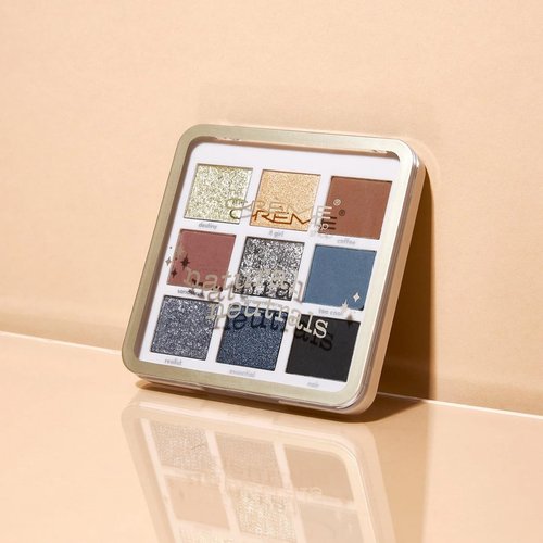 The Crème Shop Natural Neutrals Eyeshadow Palette - 9 Highly Pigmented Shimmer & Matte Shades