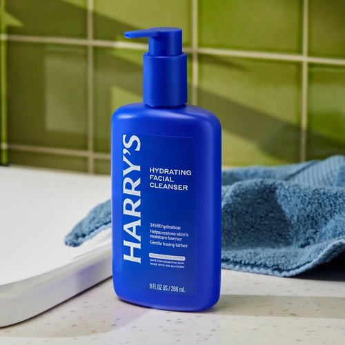 Harry's Hydrating Facial Cleanser for Men - Gentle Face Wash for Sensitive Skin | 2 Pack, 9 fl oz