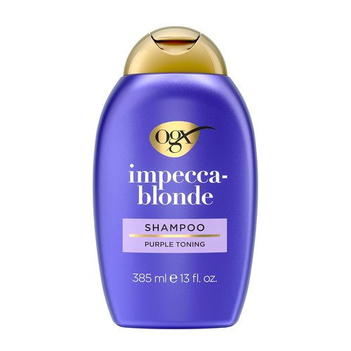 OGX Color Care - Impecca-Blonde Purple Shampoo | Highly-Pigmented Toning for Blonde & Silver Hair, 13 fl. oz