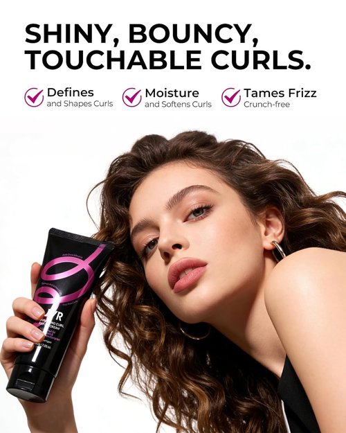 JVR Curl Defining Cream - 2-in-1 Curl Styling & Moisturizing Cream for Curly Hair | 7.05oz