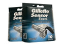 Gillette Sensor Excel Cartridges - 10 ct, Pack of 2