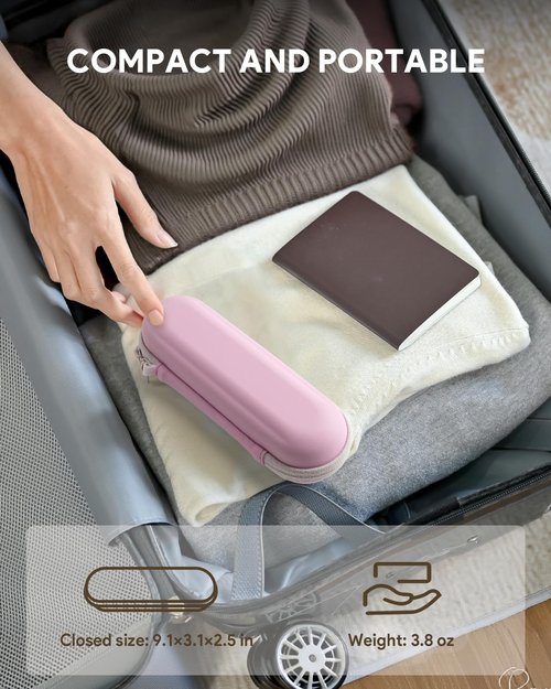 SQERO Electric Toothbrush Travel Case for Oral-B Pro/iO, Philips Sonicare/Aquasonic, Oral B Case for Brush Heads & Accessories, Portable Toothbrush Hard Carry Bag Waterproof PU