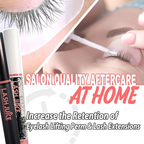Amber Lash Lash Juice - 3-in-1 Coating Sealant for Eyelash Extensions & Lift | Nourishing Serum (Black)