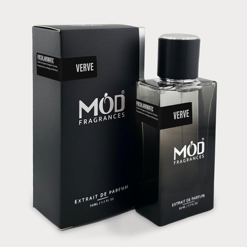 Mod Fragrances Verve Perfume for Men - Extrait de Parfum | Vegan & Cruelty-Free Fresh Scent | 50ml