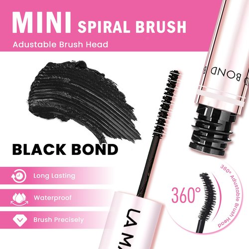 LA MAESII Lash Cluster Glue, Lash Bond and Seal for Eyelash Clusters, 10ml Bond and Seal, Waterproof, 2-in-1 Home Use, Strong Hold for 72H