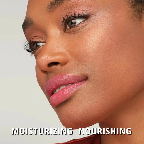 MAKI YIKA Moisture Lipstick - Hydrating Nude Pink Lip Balm for Dry Lips | Juicy Finish, MA073 Bare Soul