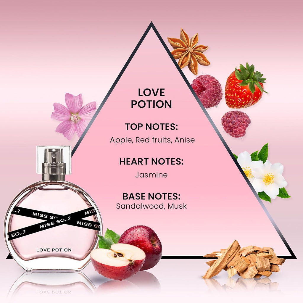 So…? Secret Crush Eau de Parfum for Women - Vegan Fragrance with Jasmine, Cherry Blossom & Musk - 1.7 oz Travel Size