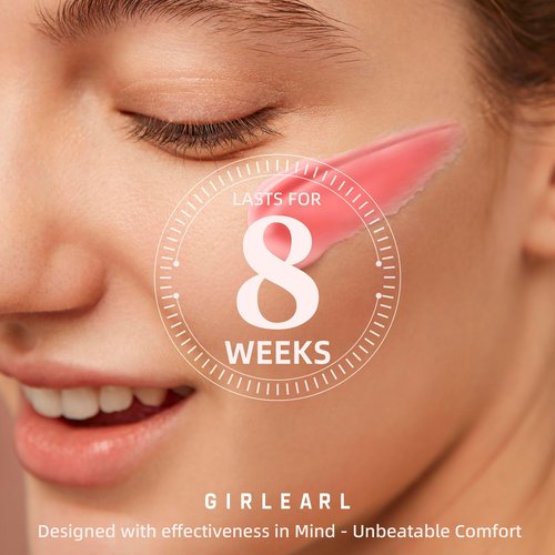 GIRLEARLE Hard Wax Beads for Hair Removal, 2.5lb, Rose Oil Infused, Brazilian Bikini Wax for Women Men, Sensitive Skin, Full Body Legs Face Underarms Waxing Beads
