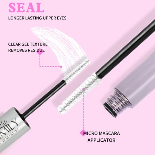 Lash Cluster Glue - Lash Bond and Seal Waterproof for Eyelash Clusters and Individual Lashes, Long Lasting DIY Cluster Lash Glue, Dual-Ended Design by Charmily (5ml+5ml)