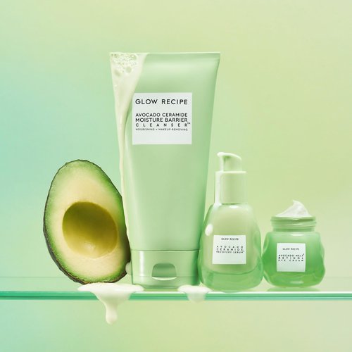 Glow Recipe Avocado Ceramide Facial Cleanser, Korean Double Cleanse Second Step, Hydrating Gel-to-Foam Face Wash for Dry Skin, Barrier Support, Hyaluronic Acid + Colloidal Oatmeal (150ml)