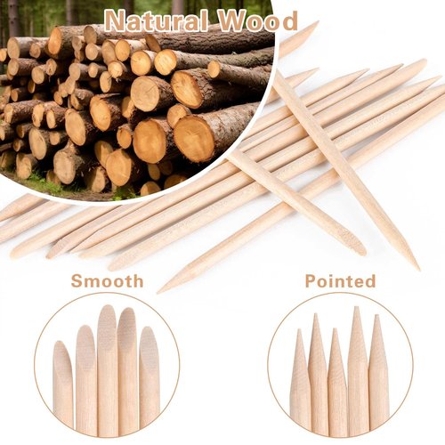600Pcs Eyebrow Wooden Wax Sticks Lip Nose Small Waxing Applicator Sticks, Wax Spatulas for Hair Removal and Smooth Skin Use
