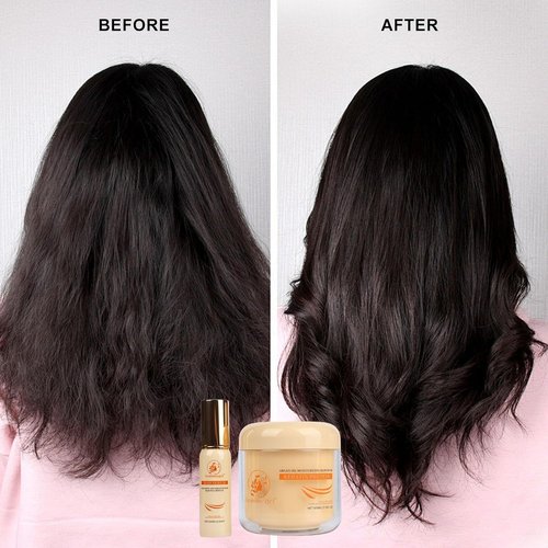 **Skiennix Argan Oil Hair Mask - Deep Repair Conditioning Treatment for All Hair Types | 16.9 fl oz + 2 fl oz**