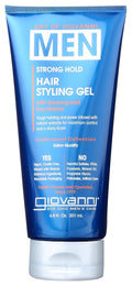 Giovanni Cosmetics Hair Styling Gel for Men - Strong Hold, 6.8 oz | Perfect for All Hair Types