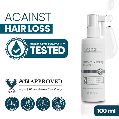 Mineaderm Advanced Restoring Hair Serum - Strengthening Scalp-Nourishing Formula with Procapil & Keratin | 3.38 fl oz for Fuller, Healthier Hair
