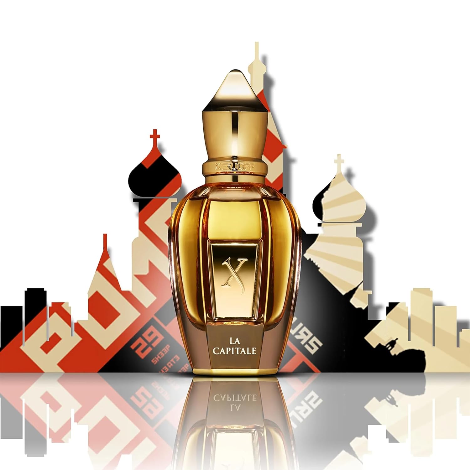Xerjoff La Capitale Parfum - 50ml Unisex Amber Perfume with Strawberry, Leather & Vanilla Notes