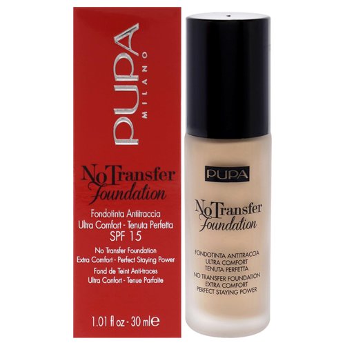 Pupa Milano No Transfer SPF 15 Foundation for Women, No. 02/Light Beige, 1.01 Ounce