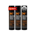 Moroccan Magic Men M3 Organic Peppermint Lip Balm 3 Pack | Ultra-Hydrating & Moisturizing | Natural Mint Lip Repair for Dry Lips | Non-Toxic | Organic Lip Balm for Men