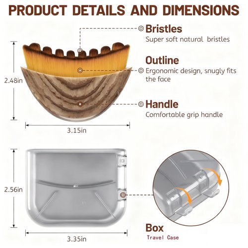 Lymphatic Contour Face Brush, Reducing Puffiness, Promoting Circulation Dry Brushing, Contouring Soothing Lymphatic Drainage Massage Brush for Face, Chin & Jawline Sculpting (2PCS)