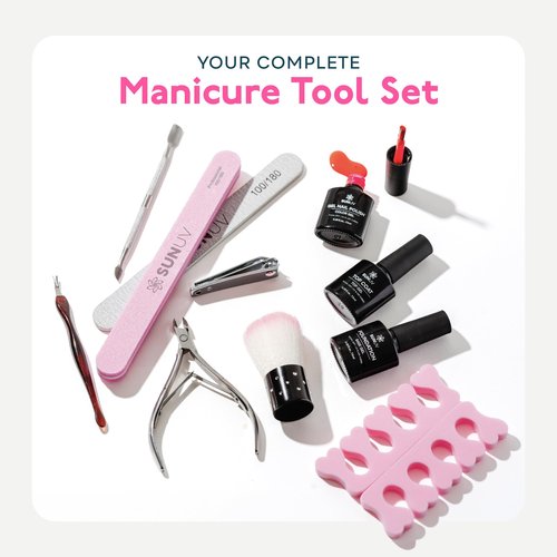 SUNUV Gel Nail Polish Kit with UV Light, 23 Pcs Gel Nail Kit Four Season, 12 Colors Polish Set with Base Glossy Top Coat, Manicure Tools Home Salon Gift for Women Teens Girls, Starter Kit