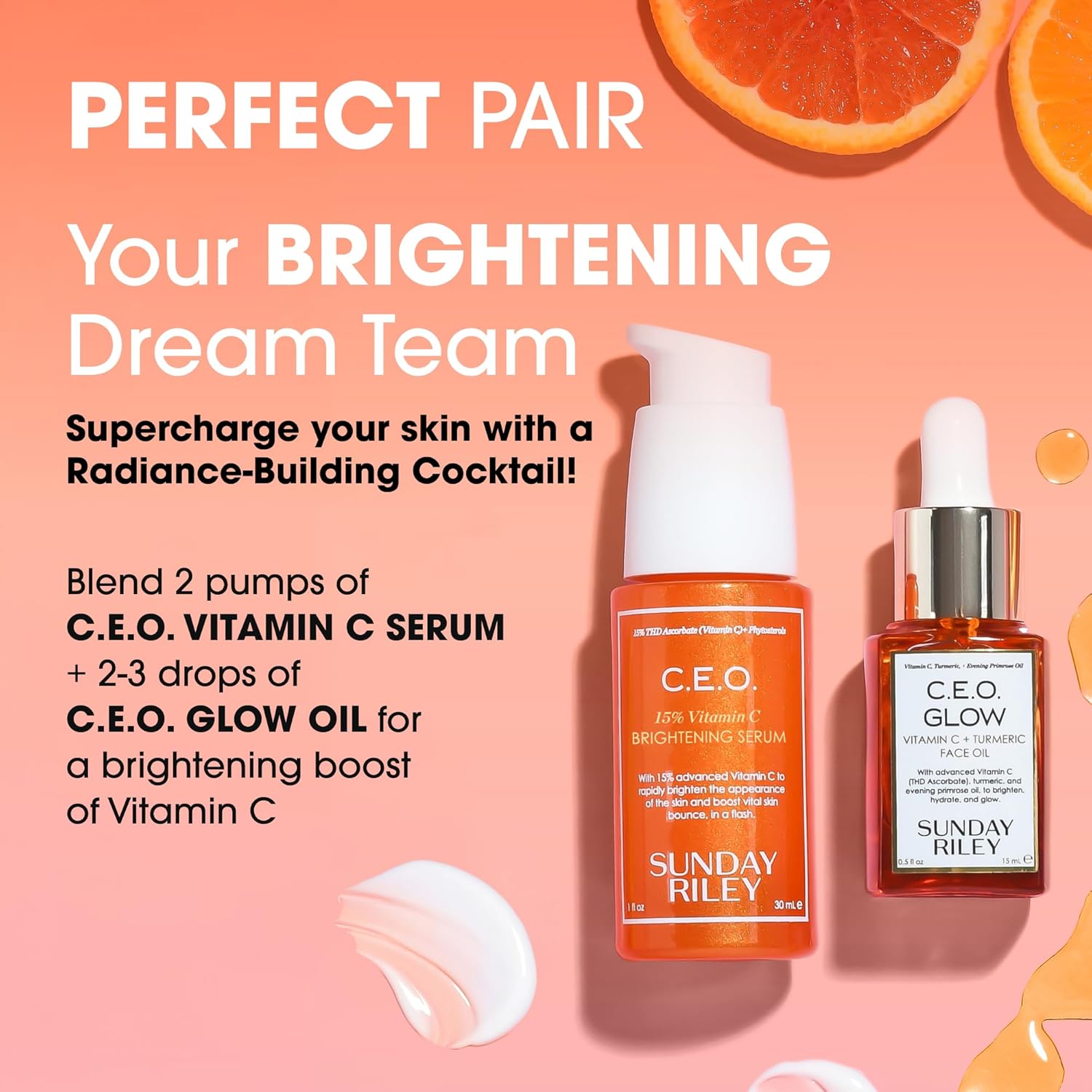 Sunday Riley C.E.O. Glow Face Oil - Vitamin C & Turmeric for Radiant Skin