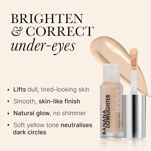 Rodial Banana Lowlighter Liquid Concealer - Mini 0.05 fl oz with Hyaluronic Acid & Vitamin E for Dark Circles