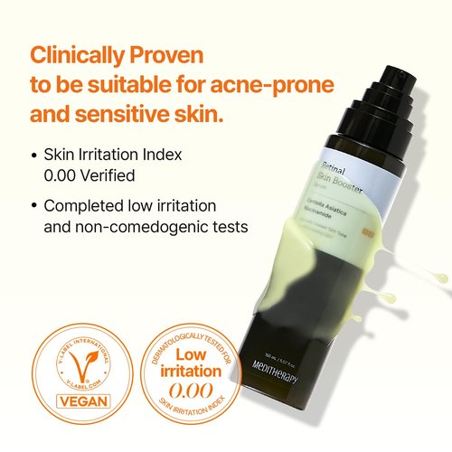 MEDITHERAPY Retinal Skin Booster Serum – Retinal for Beginners, Anti-Aging, Non-Irritating Daily Retinol for Face and Body – Pore Minimizer, Wrinkle Care – Korean Skin Care, 5.07 Fl. Oz Large Size