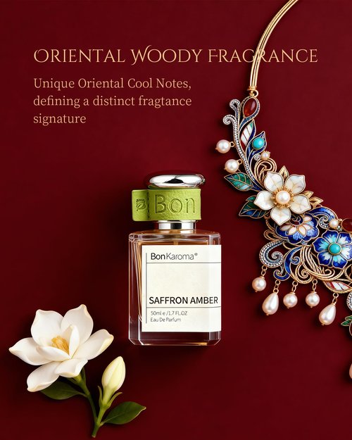 Saffron Amber Eau de Parfum for Women - Long-Lasting Woody Oriental Fragrance | 1.7 oz Elegant Spray