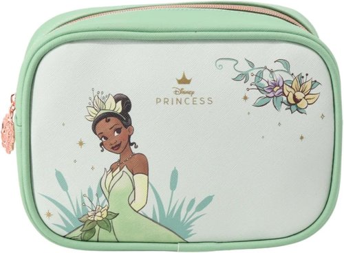 Impressions Vanity Tiana Cosmetic Pouch - Travel Makeup Bag Organizer with Zipper Pocket & Faux Leather Design
