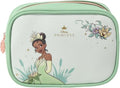 Impressions Vanity Tiana Cosmetic Pouch - Travel Makeup Bag Organizer with Zipper Pocket & Faux Leather Design