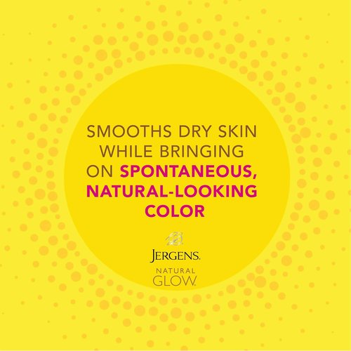 Jergens Natural Glow Instant Sun Tanning Moisturizer - Lightweight Bronzer for Deep Bronze Glow, 6 Oz