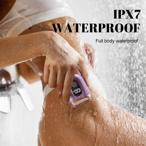 Fangaci Cordless Electric Shaver for Women: Mini Electric Razors with LED Display - Rechargeable Bikini Trimmer - IPX7 Waterproof Wet Dry Face Razor for Body Pubic Leg Valentine's Day Gifts