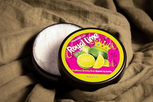 The Goodfellas’ Smile ROYAL LIME (Zesty Sicilian Lime) Italian Shaving Soap – Soft Lathering Croap for Traditional Wet Shaving with Brush, Razor & Soap Bowl