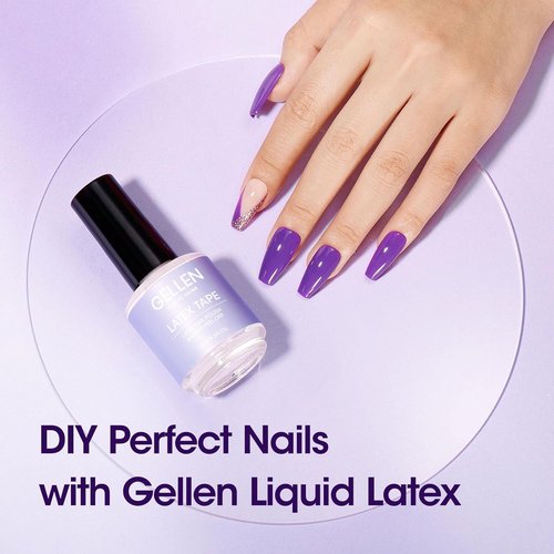 Gellen Liquid Latex | Peel Off Cuticle Guard for Nail Polish | 15ml Skin Barrier Protector - White