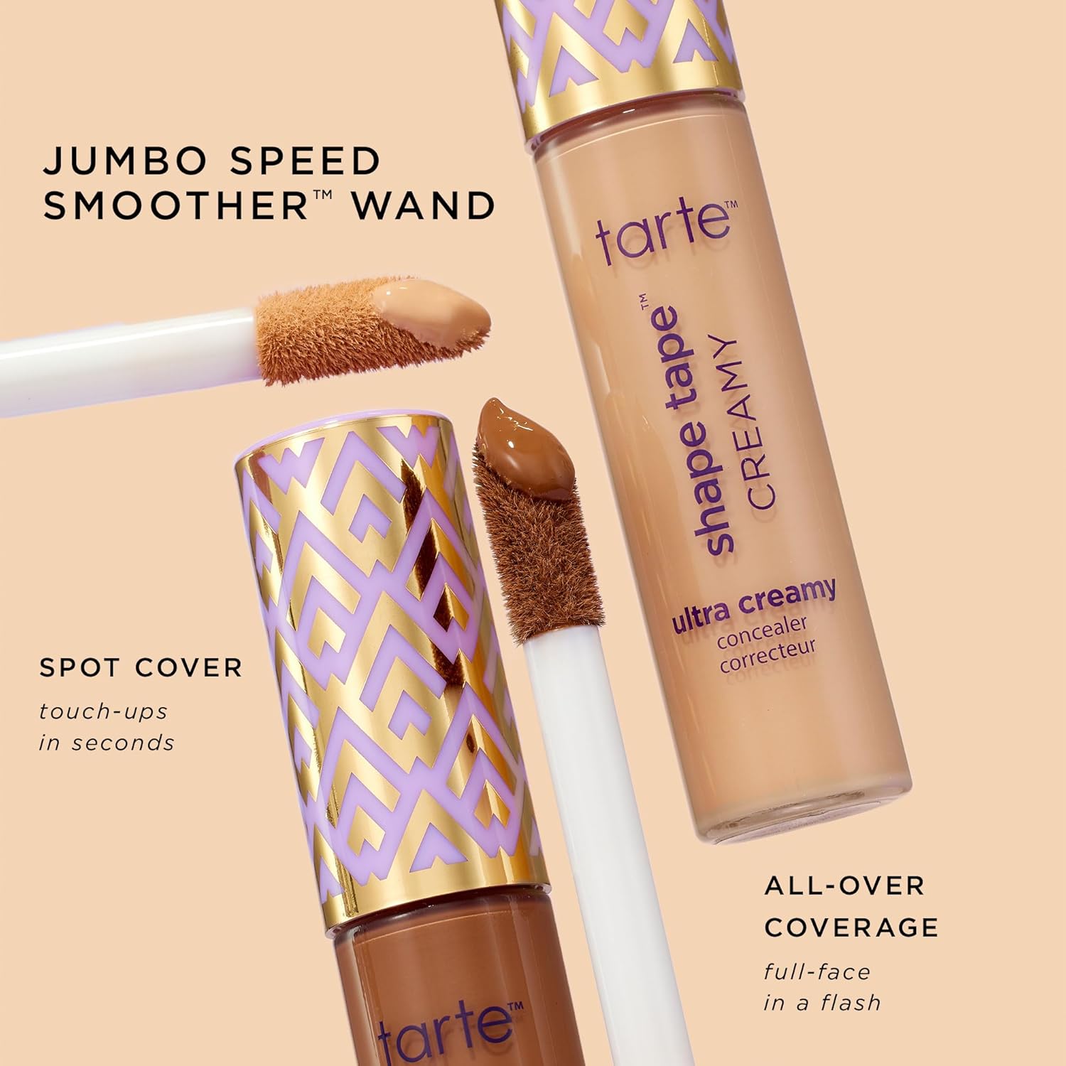 Tarte Shape Tape Creamy Concealer - Full Coverage Hydrating Makeup with Eye Cream | 24HR Matte Finish for Redness & Fine Lines