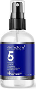 Skiennix 5-in-1 Anti-Aging Face Mist - Hydrates & Brightens with Retinol, Vitamin C, Collagen | 4 fl oz, 120 ml